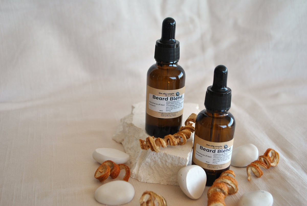 Beard Blend botanical beard oil by The Oily Woylie.