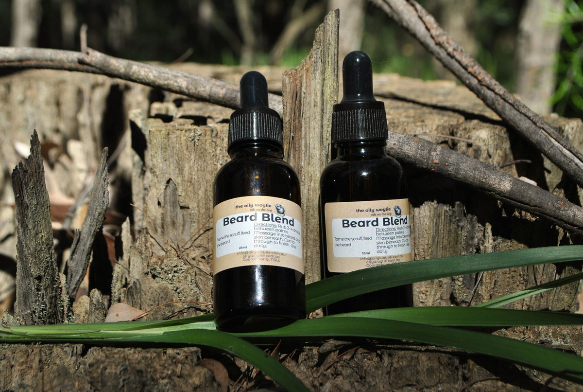 Beard Blend botanical beard oil by The Oily Woylie.