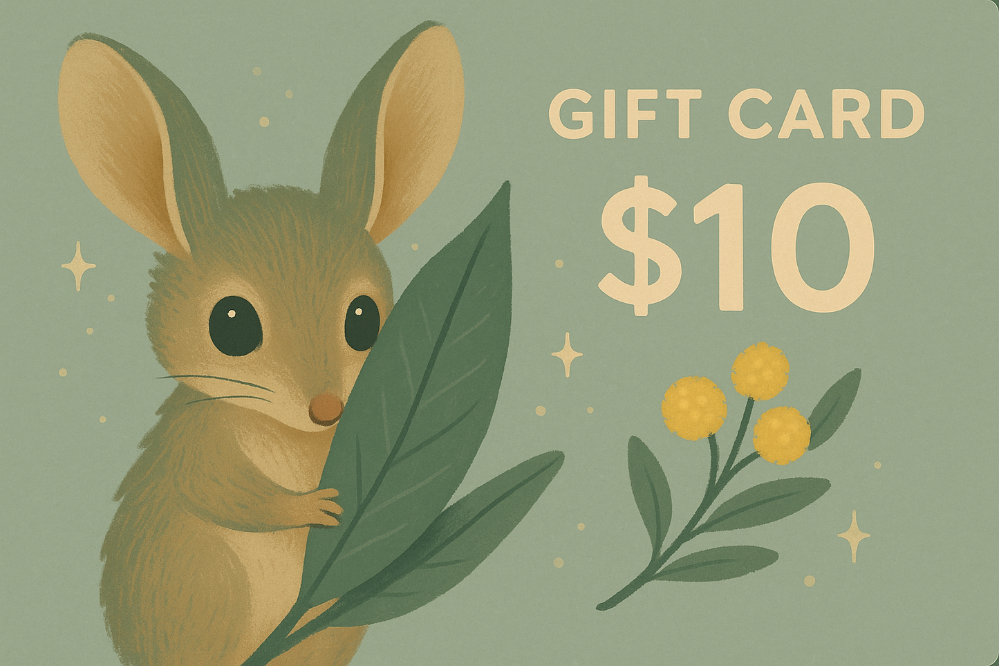 The Oily Woylie Gift Card – Bush-Magic Credit for Every Burrow