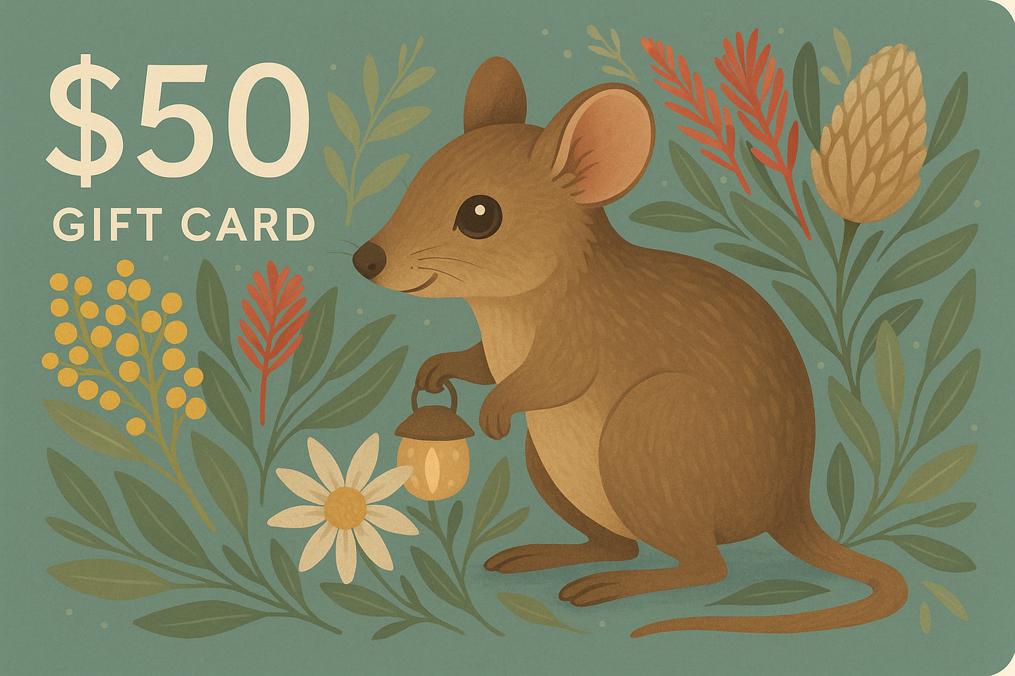 The Oily Woylie Gift Card – Bush-Magic Credit for Every Burrow